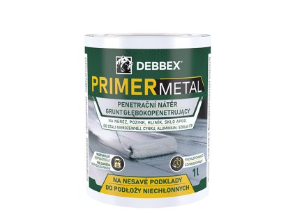 Penetrační nátěr PRIMER METAL 1 l kbelík světle modrá (Barva světle modrá, Velikost 1 l)