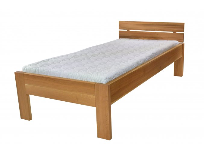 Jednolůžková postel 90x200 dubová