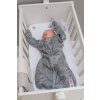 HP8.2 052 Mist Sleeves Botanimal in bed with scratch mittens close standing