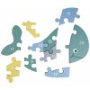 KINDSGUT Dřevěné puzzle s čísly velryba