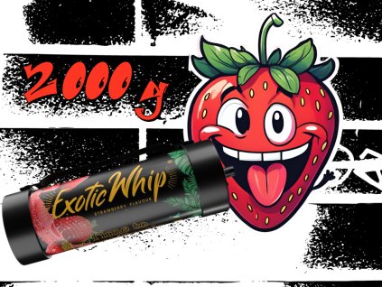 Exotic Whip JAHODA (rajský plyn) 2000g