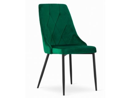 Sametová židle Lima zelená