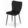 Sametová židle RIO černá