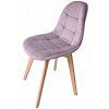 Sametová židle Montreal starorůžová