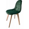 Sametová židle Montreal zelená