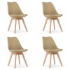 Jídelní židle SCANDI béžové 4 ks - skandinávský styl