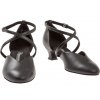 Taneční boty Diamant 107 černá nappa - podpatek 4,2 cm španělský typ