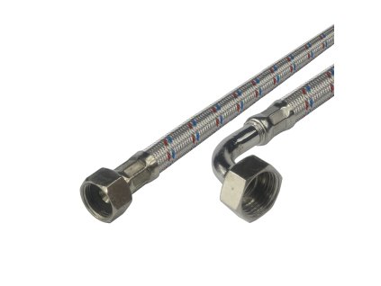 Klum Hadice připojovací nerez 8x12, FxF, 3/8"x1/2" s kolínkem, 40 cm CR383C