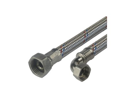 Klum Připojovací hadice 13x18, FxF, 3/4"x3/4" s kolínkem, 350 cm, nerez opletení CR515F