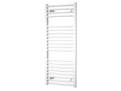 Mereo Otopný žebřík, oblý, 450x1850 mm, bílý MT34