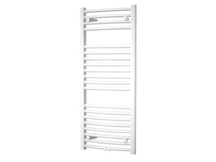 Mereo Otopný žebřík oblý 600x1330 mm, bílý, středové připojení MT42S