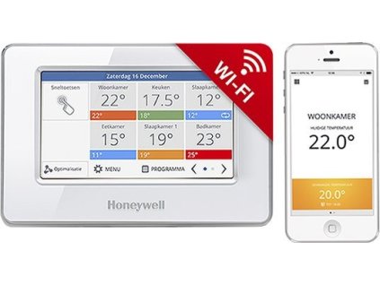 Honeywell Resideo Evohome Touch WiFi, řídící jednotka, bez napájení, bílá, CZ lokalizace, ATC928G3026