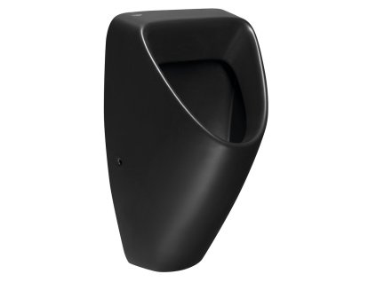 Bruckner SCHWARN BLACK keramický urinál, zadní přívod, zadní odpad, černá mat 201.701.6