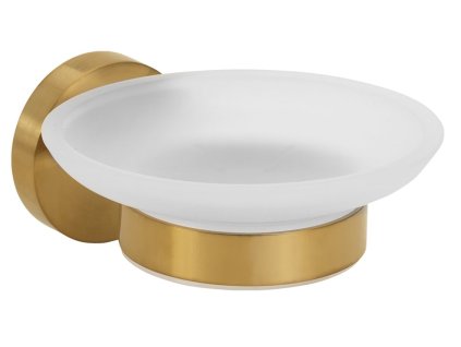 Sapho X-ROUND GOLD mýdlenka, mléčné sklo, zlato mat XR803GB