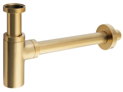 Sapho Umyvadlový sifon 5/4", odpad 32mm, kulatý, zlato mat SI519