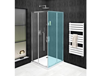 Gelco SIGMA SIMPLY sprchové dveře posuvné pro rohový vstup 1100 mm, čiré sklo GS2111