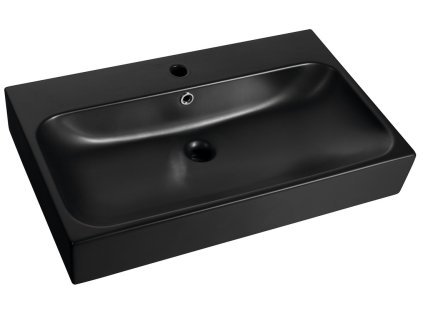 CERASTYLE TORIDI keramické umyvadlo 76x46,5cm, černá mat TU0226B