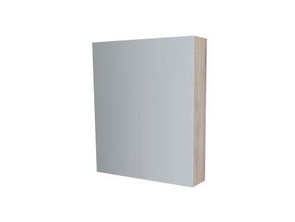 Mereo Koupelnová skříňka zrcadlová 80 cm, galerka, 2 x dvířka, Multidecor, Dub Kronberg světlý CN798G82DKRS