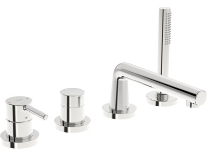 HANSA Vantis Style Baterie na okraj vany, 4-otvorová instalace, chrom, 54719007