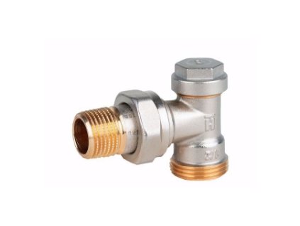 Honeywell Resideo V2427 Verafix-E regulační a uzavírací šroubení, rohové, DN15, připojení 3/4", V2427E0015