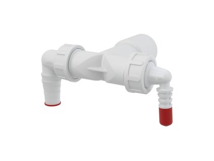 ALCA Dvojité kolínko DN 40/32 / 8–23 s klapkami P156Z