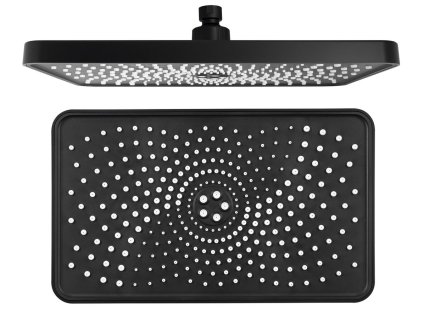 Sapho Hlavová sprcha, 300x180mm, silikon trysky, ABS/černá mat SK851B