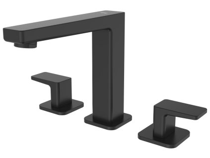 Sapho TURSI tříprvková stojánková umyvadlová baterie, černá mat TI017B