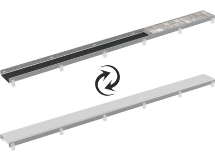 ALCA Oboustranný rošt (plný rošt nebo pro vložení dlažby) DOUBLE-750M