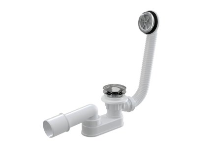 ALCA Sifon vaničkový CLICK/CLACK, snížený, pro otvor 50 mm, DN 40/50, kov, chrom-lesk A506KM