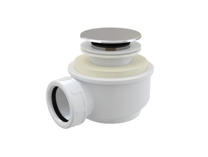 ALCA Sifon vaničkový CLICK/CLACK, pro otvor 50 mm, DN 40, plast, chrom-lesk A476