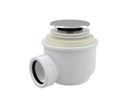 ALCA Sifon vaničkový CLICK/CLACK, pro otvor 50 mm, DN 40, plast, chrom-lesk A466-50