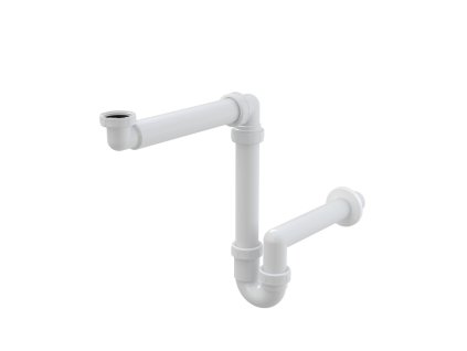ALCA Prostorově úsporný umyvadlový sifon DN40 s převlečnou maticí 5/4" A434