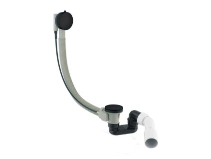 Hopa Vanový sifon s přepadem, černá barva BAHATK104SBL