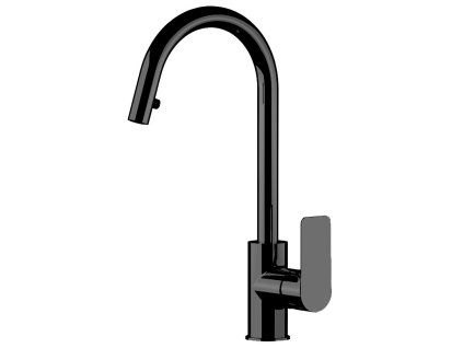 HOPA Dřezová stojánková baterie ARNO 8414 - černá matná BAREI8414