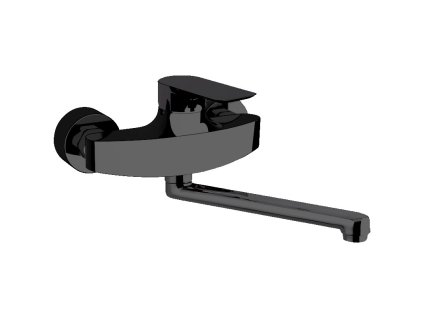 HOPA Umyvadlová/dřezová nástěnná baterie ARNO 4114 - černá matná BAREI4114