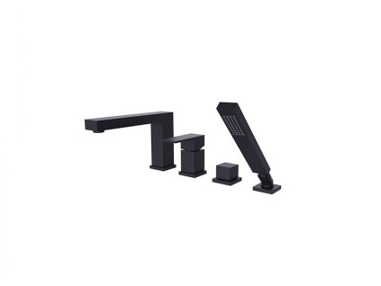 BESCO 4 - otvorová vanová baterie MODERN/VARIUM černá s příslušenstvím BABWMV4CZ