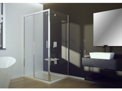 BESCO Boční panel ACTIS Barva rámu - Chrom/Leštěný hliník (ALU), Rozměr A - 80, Rozměr C - 195, Směr zavírání - Univerzální Levé / Pravé, Výplň - Čiré bezpečnostní sklo - 8 mm BCACT80PSCC