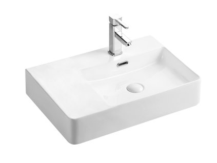 HOPA Umyvadlo PIENO - nástěnné i na desku 60,5×43×12,5 cm Umývátko provedení - Levé umývátko OLKLT2223R