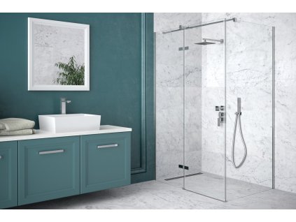 BESCO Obdélníkový sprchový kout PIXA Rozměr A - 100, Rozměr B - 90, Směr zavírání -  Levé (SX) BCPIXA1090OBDL