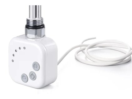 Hopa Topná tyč BURGH s termostatem a časovačem Barva topné tyče - Bílá, Typ připojení - Rovný kabel, Výkon topné tyče - 600 W RDOHT2RK60006