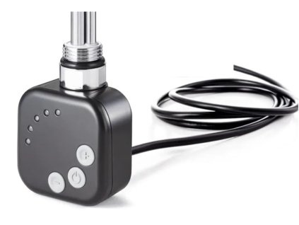 Hopa Topná tyč BURGH s termostatem a časovačem Barva topné tyče - Černá, Typ připojení - Rovný kabel, Výkon topné tyče - 120 W RDOHT2RK12014