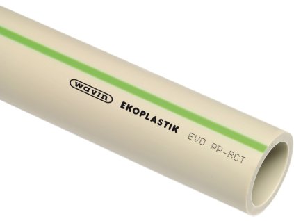WAVIN EKOPLASTIK EVO S 4 trubka 63x7,1mm, 4m, v tyčích, svařovací, voda, PP-RCT, STRE063S4