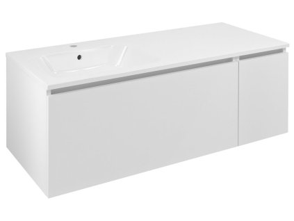 Sapho LOREA skříňka 120x46x51,5cm (90+30cm), levá, bílá mat LE090-3131-L-01