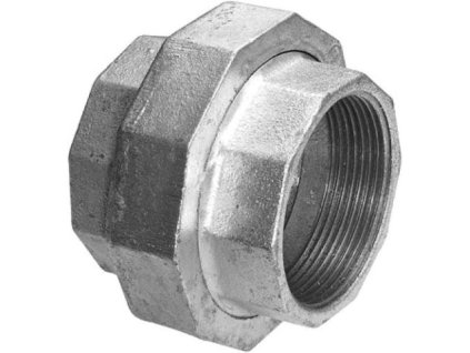 Šroubení 330 1/2", na ploché těsnění, s vnitřními závity, voda, litina, pozink, 933012V#