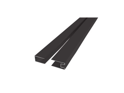 Mereo Sada fixačního a stěnového profilu pro CK1060xHB, výška 2 m, černý ALU CKND250WB