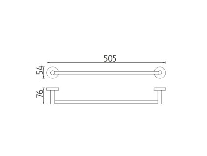 drzak na rucniky 51 cm vykres