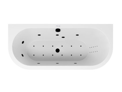 Polysan INFINITY HM systém HYDRO AIR, elektronické ovládání, černá mat MHAB