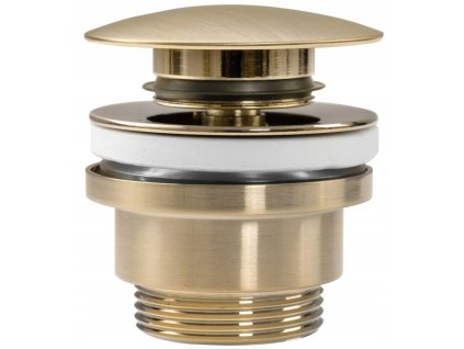 Hopa Umyvadlová click/clack výpusť, univerzální, zlatá matná-broušená BAHA8585