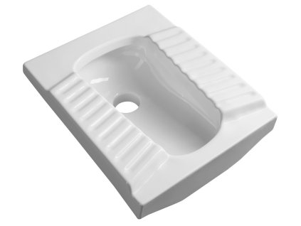 CERASTYLE AGADI turecké WC nášlapné, 50x61,5cm, bílá TU0586