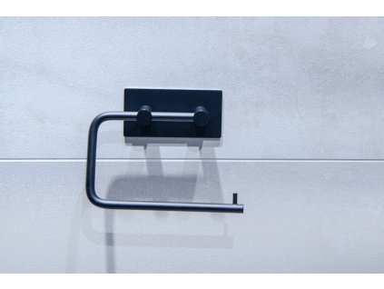 Hopa Držák toaletního papíru na nalepení 3M, kov, černá barva KD02091762